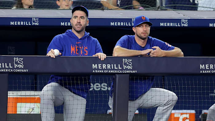 New York Mets pitchers Max Scherzer, Justin Verlander